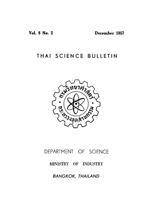 Thai Science Bulletin Vol.8 No.2 December 1957